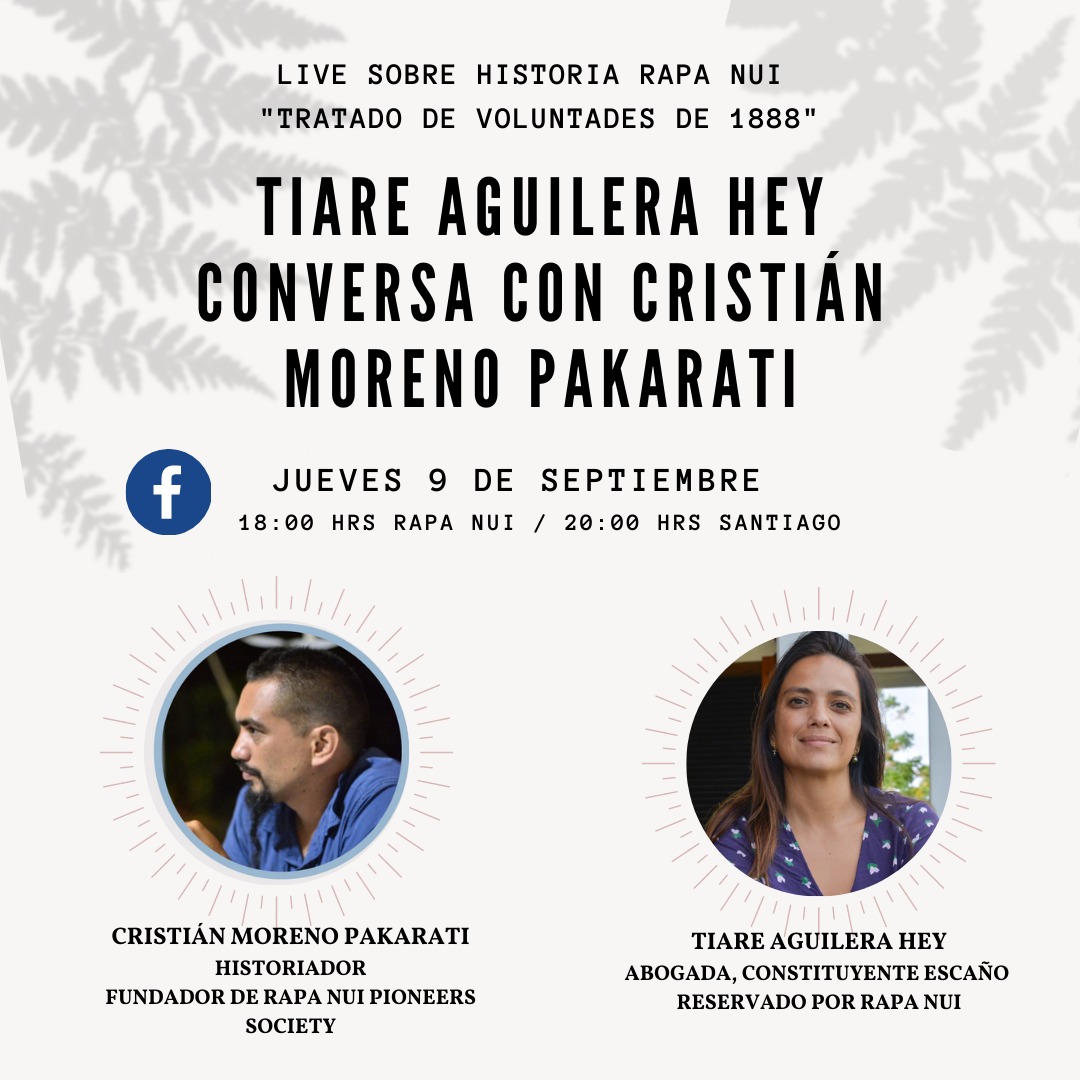 Constituyente Tiare Aguilera invita a conversatorio sobre la historia de Rapa Nui