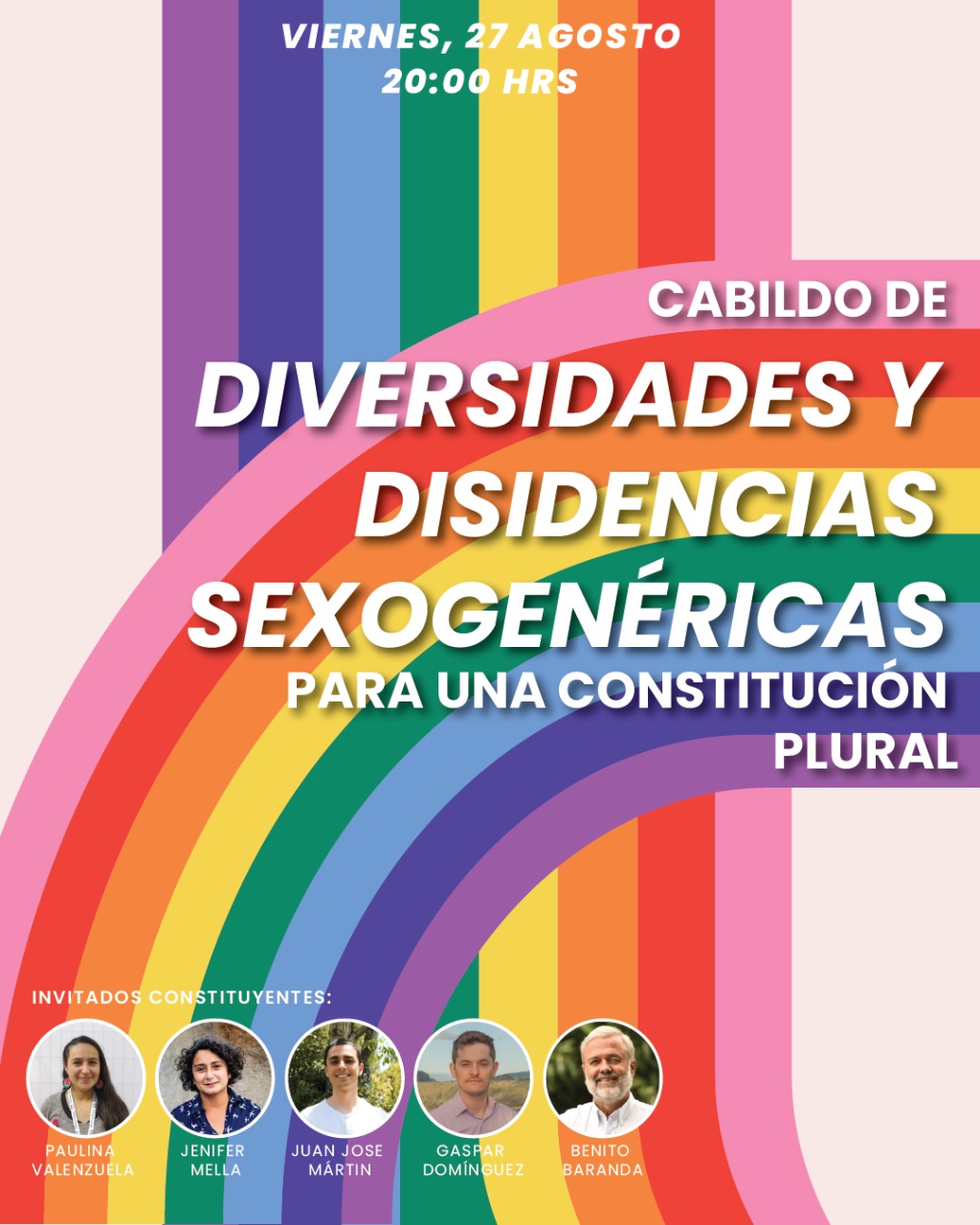 Constituyentes participarán de cabildo “Diversidades y disidencias sexo-genéricas para una constitución plural”
