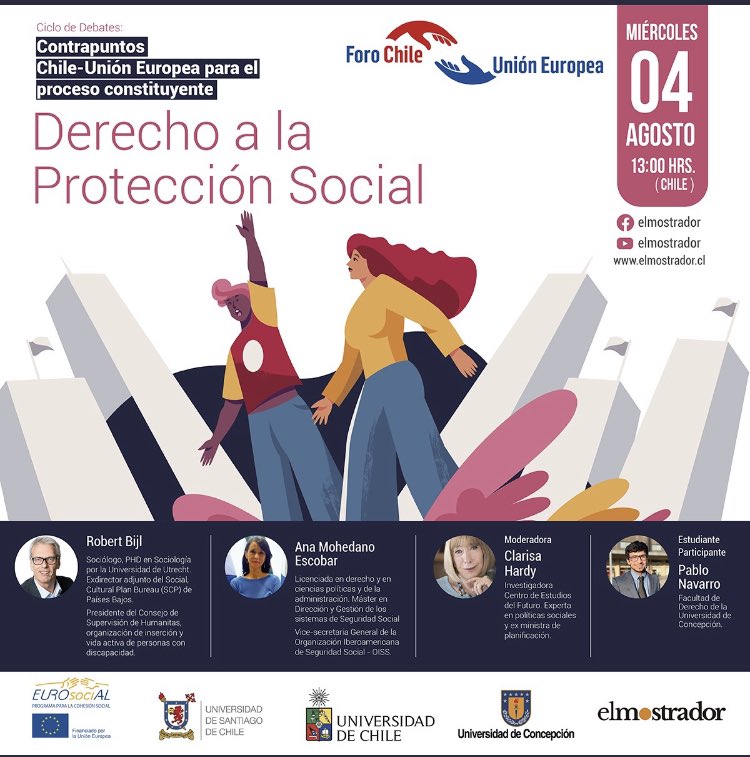 Contrapuntos Chile - Unión Europea para el proceso constituyente presenta el conversatorio “Derecho a la protección social”