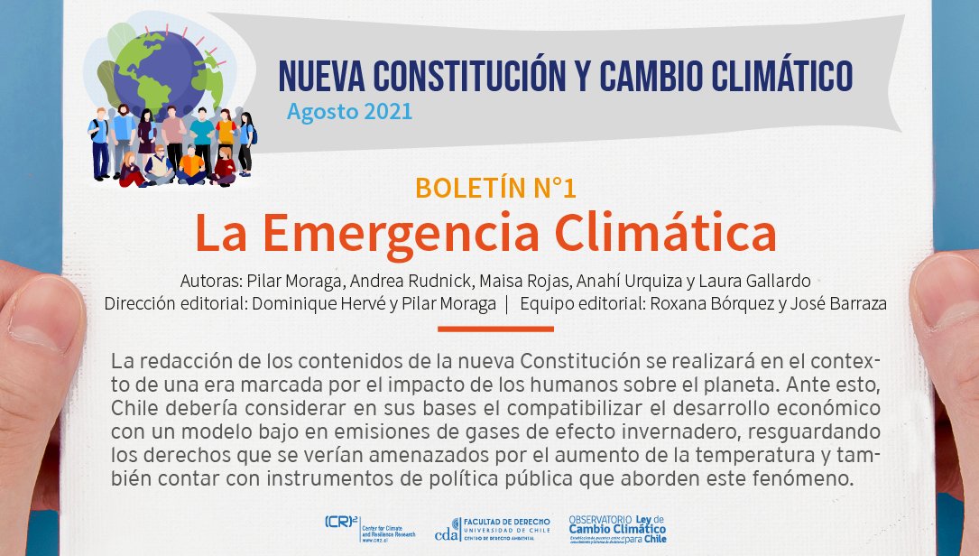 El Observatorio Ley de Cambio Climático para Chile publica el boletín “Nueva Constitución chilena y cambio climático”