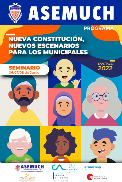 Confederación Nacional de Funcionarios Municipales de Chile invita a Seminario Nueva Constitución: Nuevos Escenarios Para Los/As Municipales