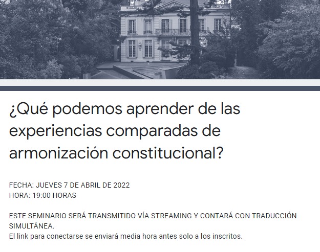 #ElCEPInvita a Seminario “¿Qué podemos aprender de las experiencias comparadas de armonización constitucional?”