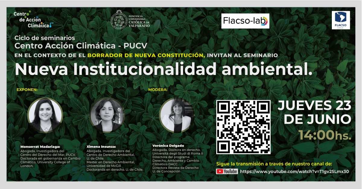 FLACSO Chile invita a Ciclo de Seminarios “Nueva Institucionalidad Ambiental”