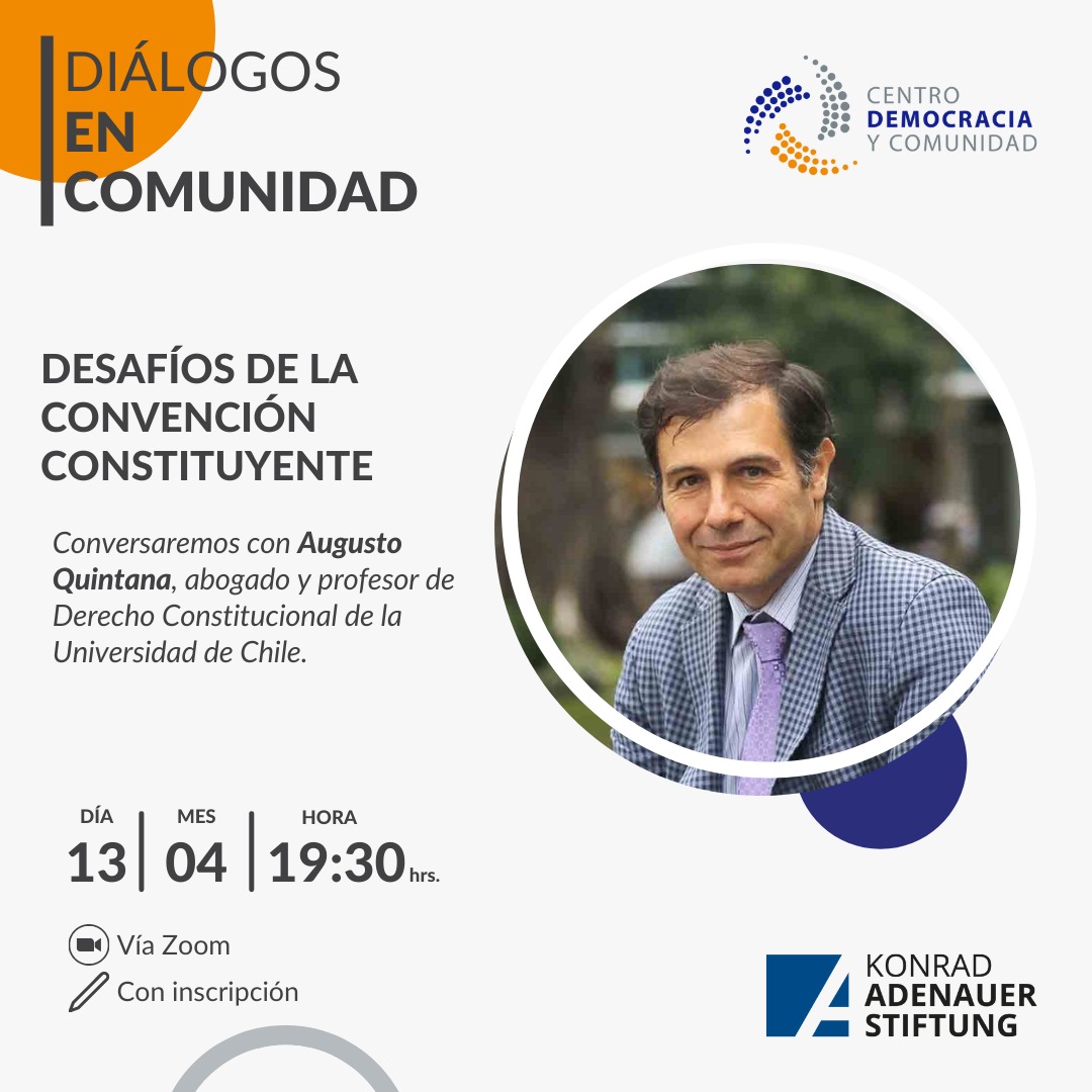 Facultad de Derecho de la Universidad de Chile invita a Diálogos En Comunidad: “Desafíos de la Convención Constituyente”