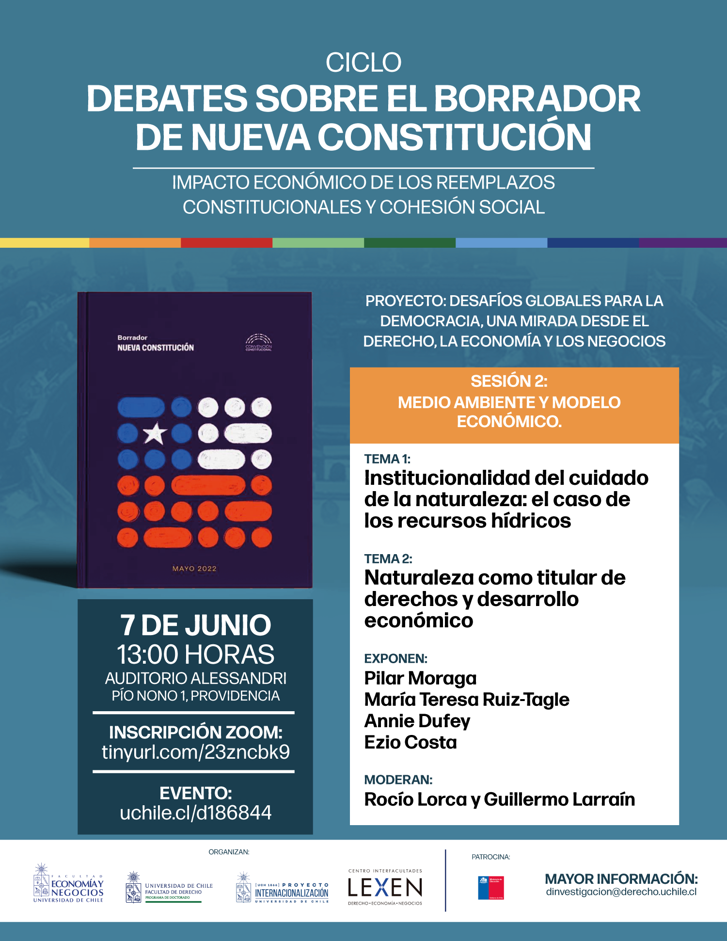 Ciclo "Debates sobre el borrador de nueva Constitución" en la U. de Chile