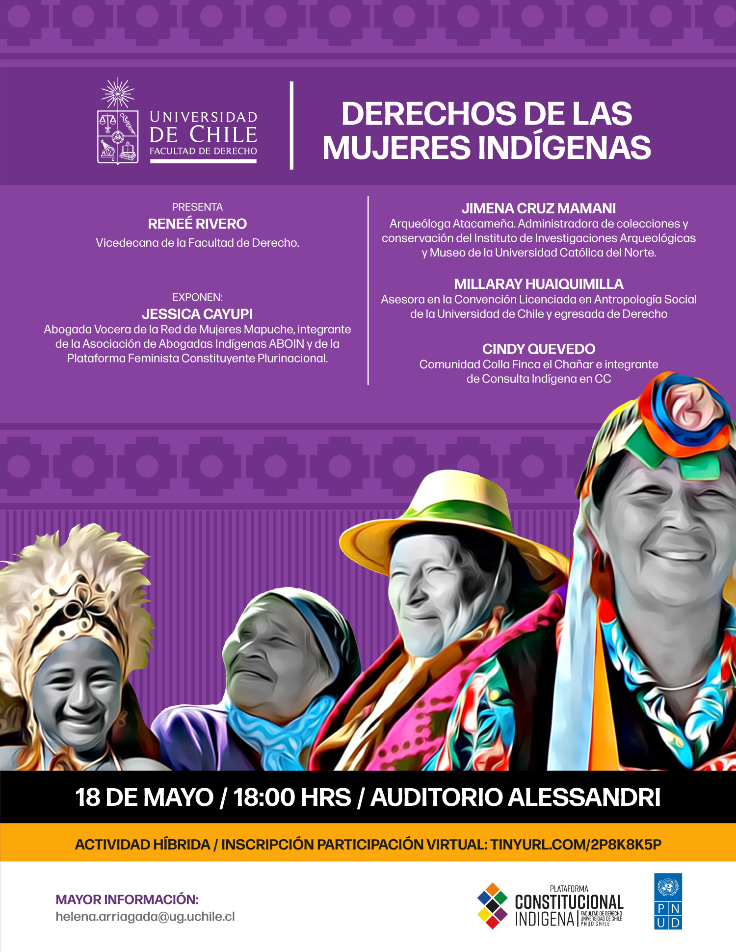 Seminario "Derechos de las mujeres indígenas" organizado por la Plataforma Constitucional Indígena – PNUD