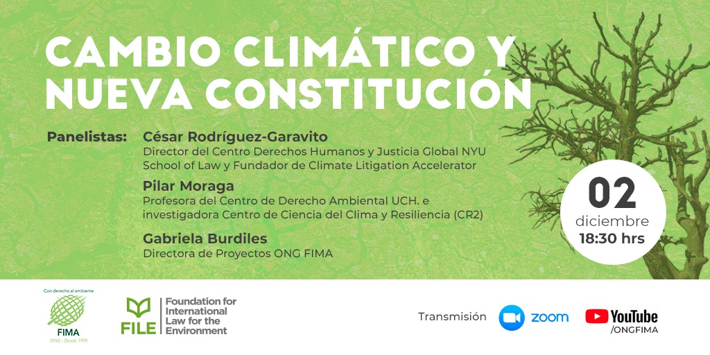 ONG FIMA invita al conversatorio: “Cambio climático y nueva Constitución