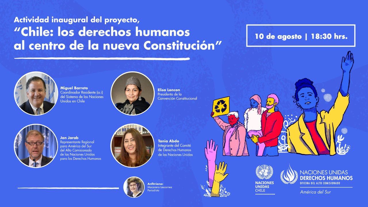ONU organiza conversatorio sobre DDHH junto a la presidenta Loncón