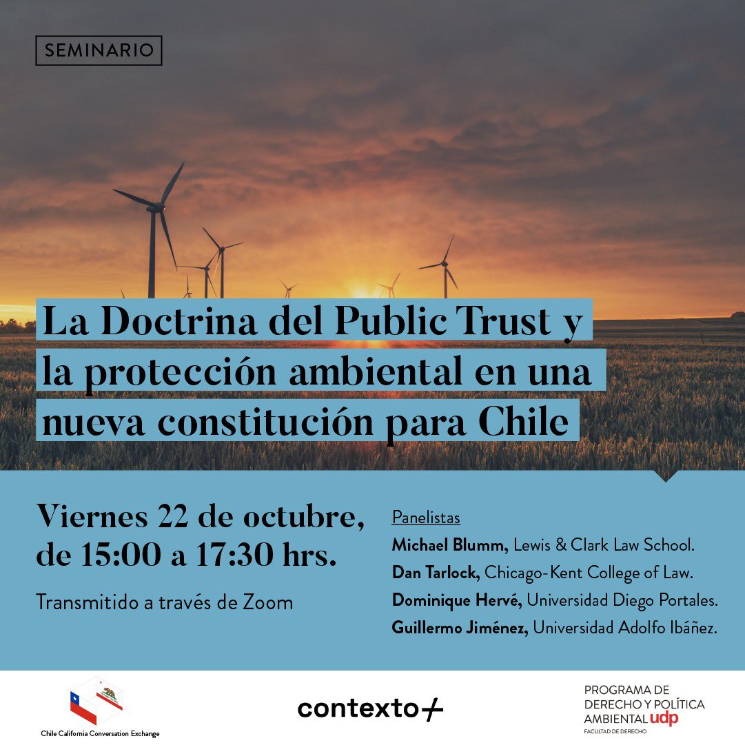Plataforma Contexto invita al conversatorio: “La Doctrina del Public Trust y la protección ambiental en una nueva Constitución para Chile”