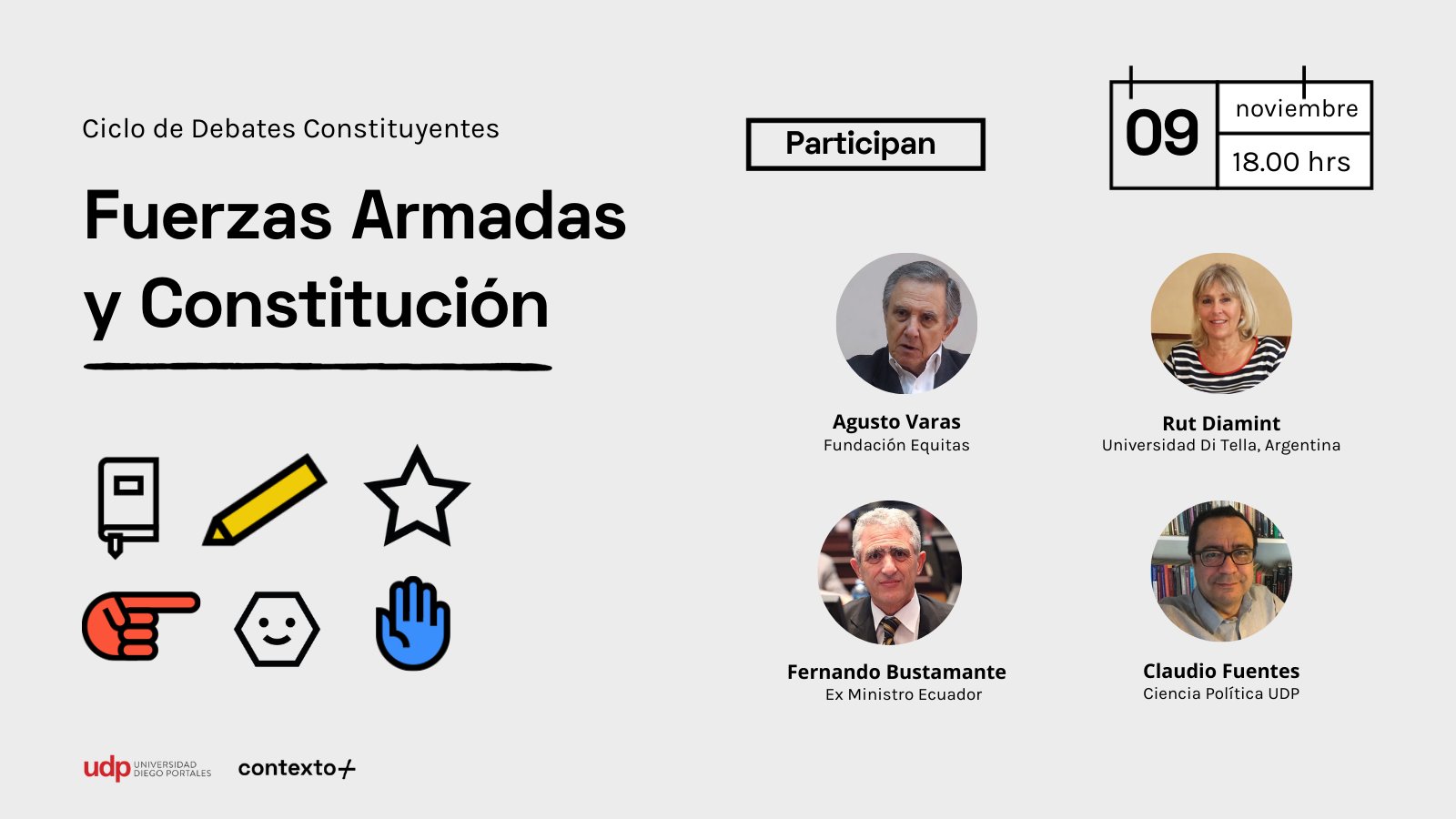 Plataforma Contexto invita al debate: “Fuerzas Armadas y Constitución”